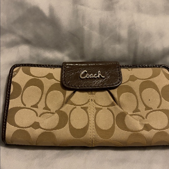 Coach Tan and Brown Women's Wallet - Picture 6 of 6